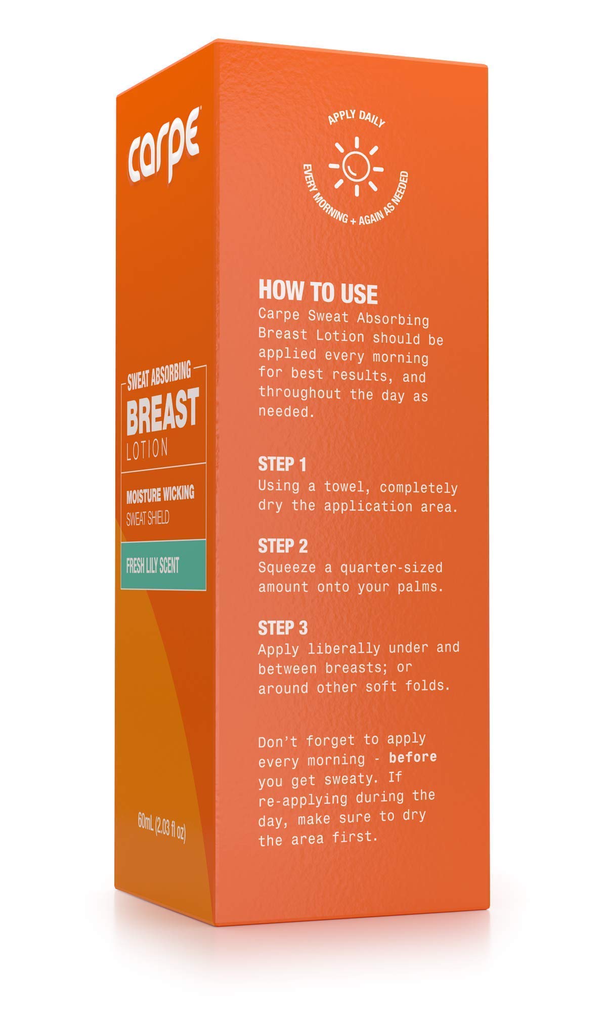 Carpe Antiperspirant Hand & Breast Package (1Hand Antiperspirant & 1Breast Sweat Absorbing), Stop Excessive Sweat, Hyperhidrosis Protection, Dermatologist Recommended.