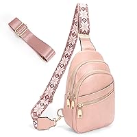 XZQTIVE Small Sling Bag for Women PU Leather Crossbody Bag Fanny Pack Sling Purse Chest Bag for Travel
