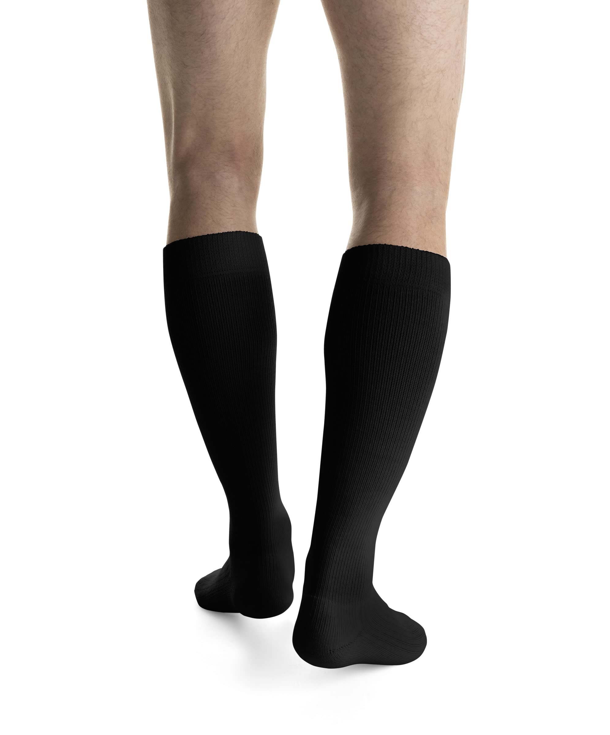 JOBST Activewear 20-30 mmHg Knee High Compression Socks, Medium, Cool Black