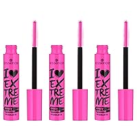 essence | I Love Extreme Crazy Volume Mascara (Pack of 3) | Vegan & Cruelty Free | Free From Parabens-Fragrance, Alcohol & Microplastic Particles