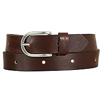 Women's Casual Belts, One Size Fits Most, Endless Leather-Brown, Large