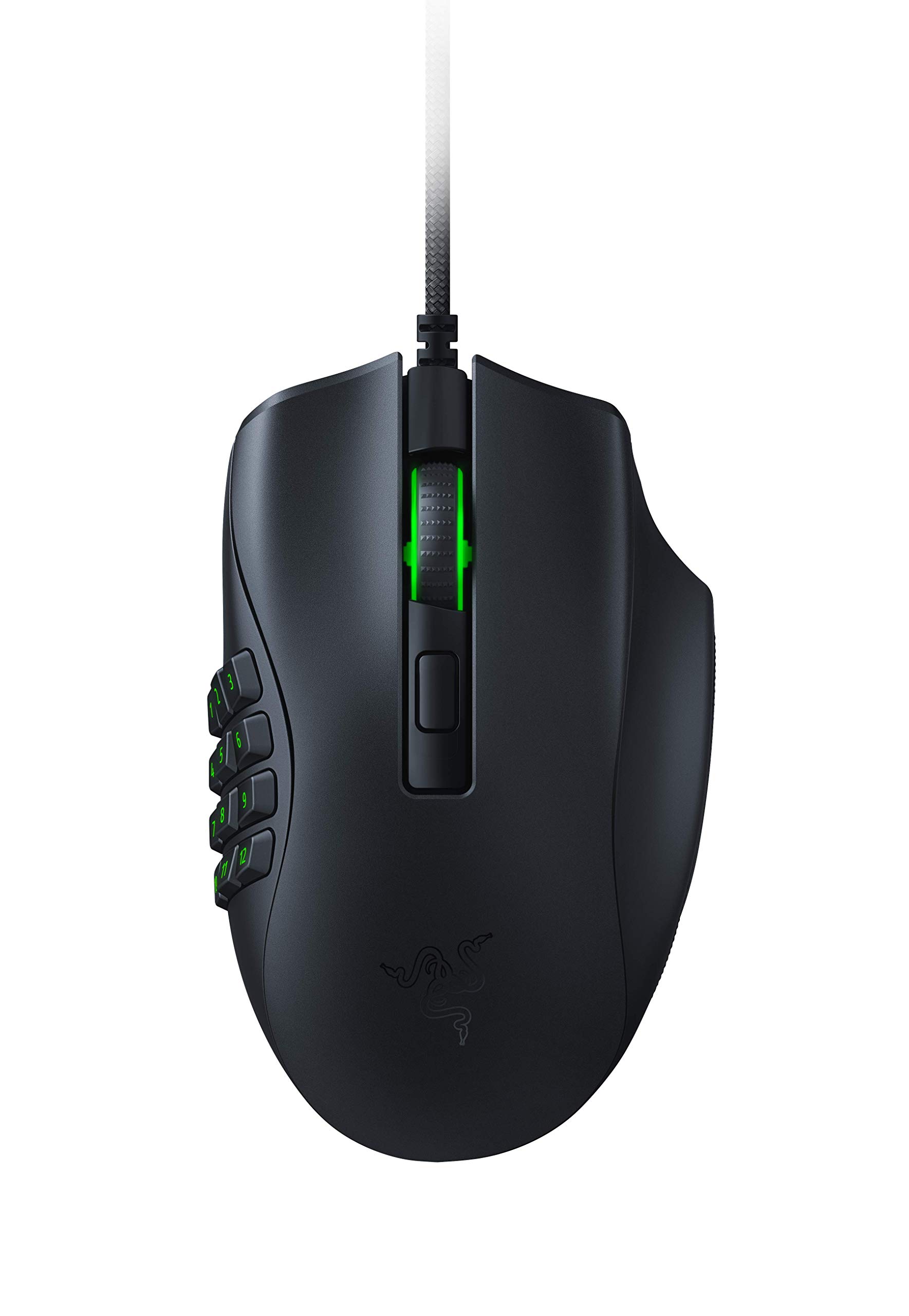 Razer Naga X Wired MMO Gaming Mouse: 18K DPI Optical Sensor - 2nd-gen Optical Switch - Chroma RGB Lighting - 16 Programmable Buttons - 85g - Classic Black