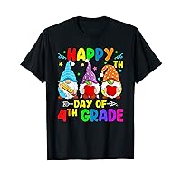 Happy 100th Day Of School 4th Grade 100 Days Of School Gnome T-Shirt