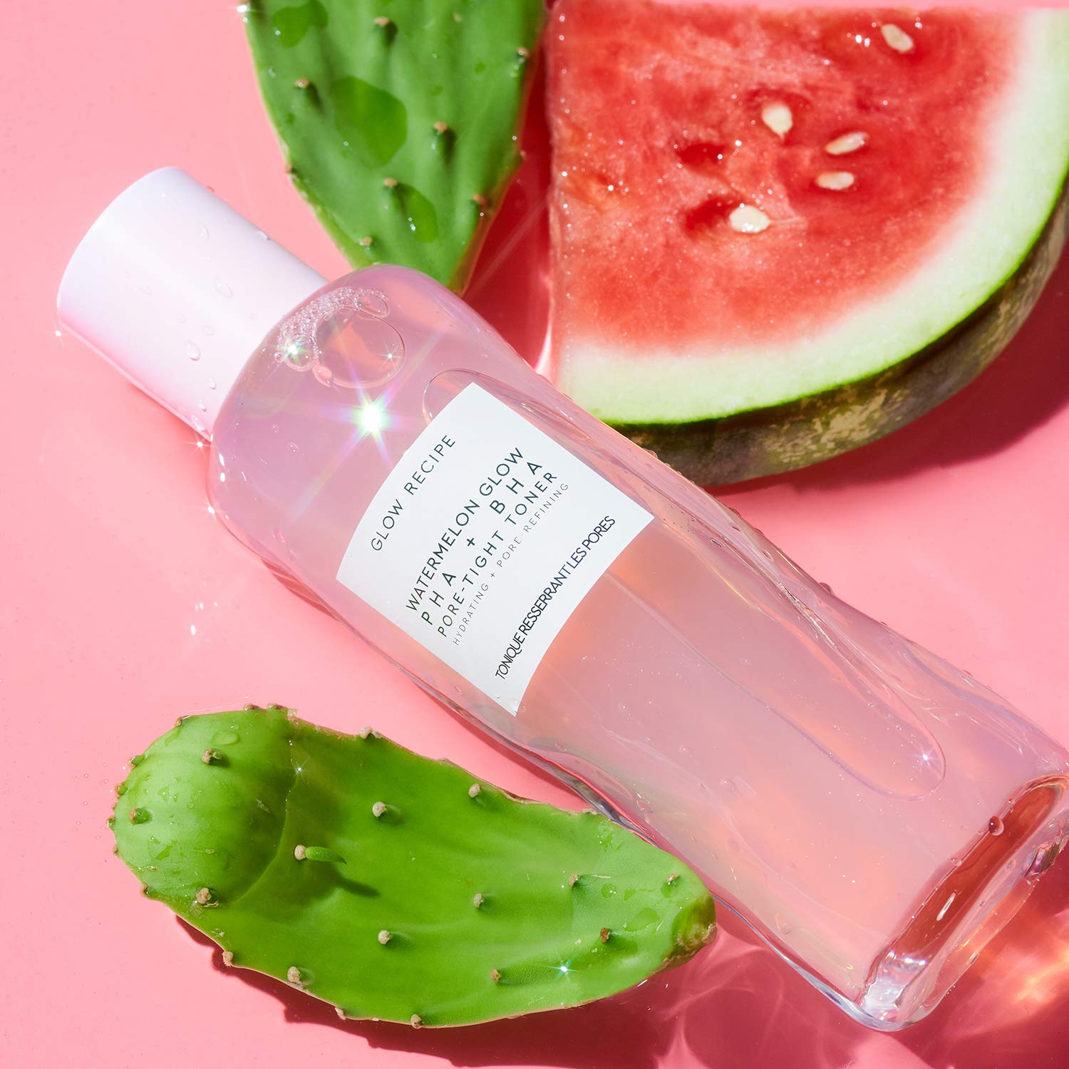 Glow Recipe Watermelon Glow PHA + BHA Pore-Tight Face Toner - PHA Hydrating Toner & BHA Exfoliant with Cactus Water, Cucumber, Tea Tree & Hyaluronic Acid for a Smooth Glow (150ml)
