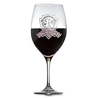 Engraved Crystal Red Wine Glass, Personalized (Set Of 2)