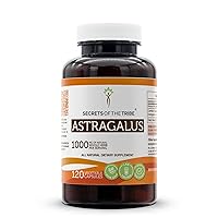 Secrets of the Tribe Astragalus 120 Capsules, Made with Vegetable Capsules and Astragalus (Astragalus membranaceus) Dried Root (120 Capsules)