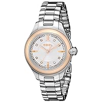 Women's 1216094 Onde Diamond-Accented Steel and Rose Gold Watch