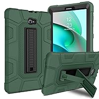 GUAGUA Compatible with Samsung Galaxy Tab A 10.1 2016 Case SM-T580 T585 T587 Kickstand 3 in 1 Heavy Duty Rugged Shockproof Protective Anti-Scratch Case for Samsung Tab A 10.1 2016, Green/Black