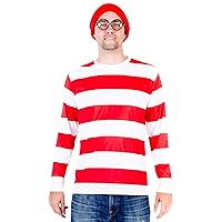 Shirt Hat and Glasses Deluxe Halloween Costume Cosplay