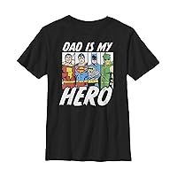 Fifth Sun Justice League Hero Dad Boy's Premium Solid Crew Tee