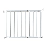 DIY Safety Mate Expandable Pet Gate, Sturdy Wall Mountable Safety Gate for Hallways, Stairs, Fits Openings from 24.5” to 41”, White, one size