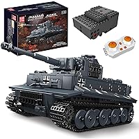 Mould King MOC Tiger Tank Building Blocks Set, Remote APP Control Military Vehicle Construction Block Kits, Adult Collectible Model Tanks Sets, Boy Toys for Birthday Gifts(800 Pieces)