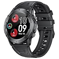 Smart Watch (Answer/Make Calls),Newest 1.39” HD Fitness Tracker Military Outdoor Sports Watch,Heart Rate/Sleep Monitor/Pedometer/Calories,IP68 Waterproof Smart Watches for Android iPhone