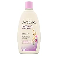 Soothing Body Wash for Sensitive Skin with Prebiotic Oat Camellia Cleansing Wash for SoftFeeling Skin Formulated Without Sulfates Parabens Phthalates Dyes fl., Cream, 18 Fl Oz