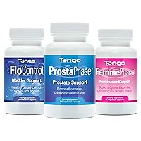 FloControl Natural Herbal Bladder Support Supplement and FemmePhase Advanced Menopause Support Formula and ProstaPhase Natural Herbal Prostate Support Supplement