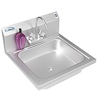 KoolMore Stainless Steel NSF Commercial Hand Sink with Goosneck Faucet 17