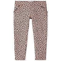 The Children's Place Girls' Leopard Ponte Knit Pull on Jeggings