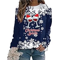Bengbobar Christmas Sweatshirt For Women Plus Size Loose Crewneck Long Sleeve Tops Women Stylish Holiday Pullover Women
