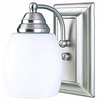 Canarm IVL259A01BPT Griffin Wall Sconce Fixture, Brushed Pewter