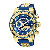 Invicta Men's S1 Rally Stainless Steel Quartz Watch with Silicone Strap, Two Tone, 30 (Model: 24224)