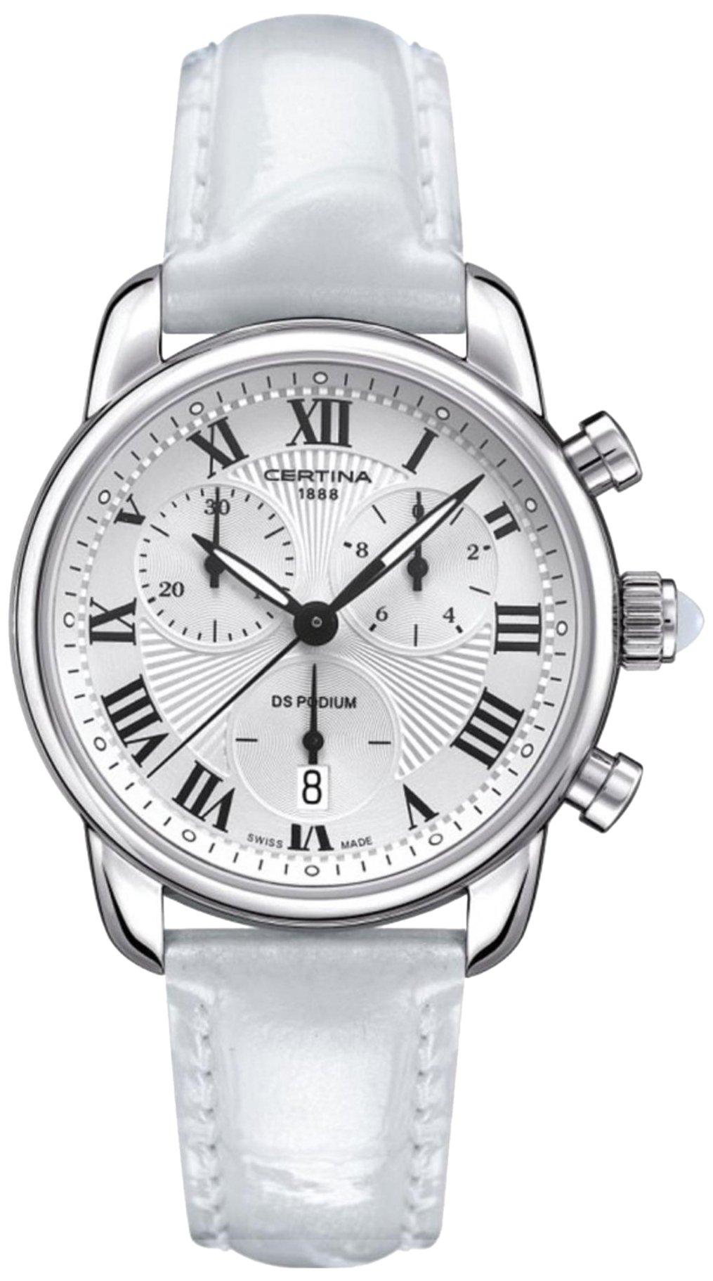 Certina - Wristwatch, Quartz Chronograph, Leather, Women