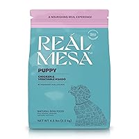 Real Mesa Premium Puppy Food - High Protein, Nutritious Puppy Dog Food for Growth & Development, Chicken & Vegetable Asado (4.5lbs)