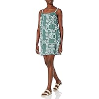 Lucky Brand Women's Sleeveless Square Neck Embroidered Cami Dress