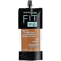 Maybelline New York Fit Me Matte + Poreless Liquid Foundation, Pouch Format, 360 Mocha, 1.3 Ounce