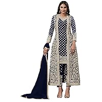 Ready to Wear Heavy Georgette With Embroidery Worked Stylish Shalwar Kameez Pant Suits