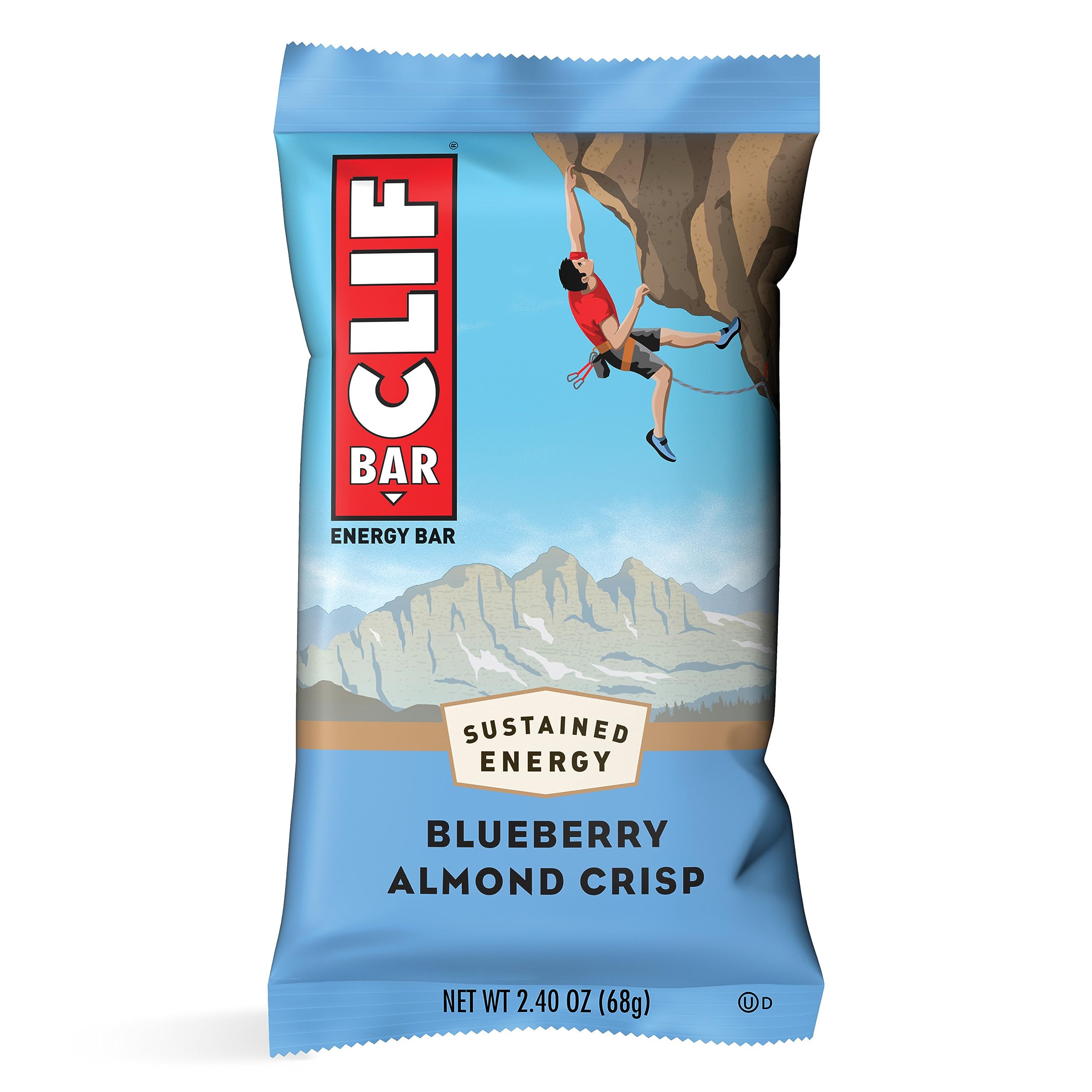 CLIF BAR - Peanut Butter Banana with Dark Chocolate Flavor & - Blueberry Almond Crisp - Made with Organic Oats - Non-GMO - Plant Based - Energy Bars - 2.4 oz. (12 Pack)