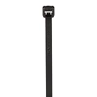 Panduit PLT3I-M0 Cable Tie, Intermediate, Weather Resistant Nylon 6.6, 11.4-Inch Length, Black (1,000-Pack)