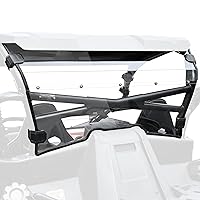 SAUTVS Rear Windshield for CFMOTO ZForce 950 2020-2024, Clear Back Full Windscreen Rear Window for CFMOTO ZForce 950 SPORT 2020-2022, 950 H.O. SPORT 2022-2023, 950 H.O. EX 2022-2024 Accessories