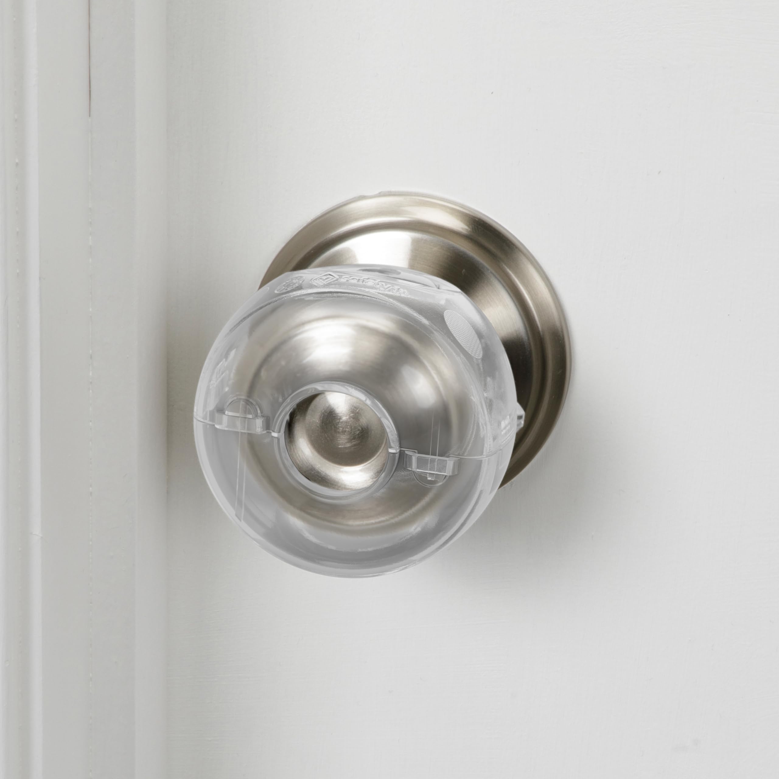 Safety 1ˢᵗ® Parent Grip Door Knob Covers 3 Pack, Crystal Clear