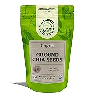 Organic Ground Chia Seeds - Excellent Source of Fiber, Protein, and Omega-3 Fatty Acids | Gluten-Free | Vegan | Non-GMO | Kosher, 16 Ounces