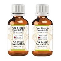 Pure Benzoin Essential Oil (Styrax Benzoin) Steam Distilled (Pack of Two) 100ml X 2 (6.76 oz)