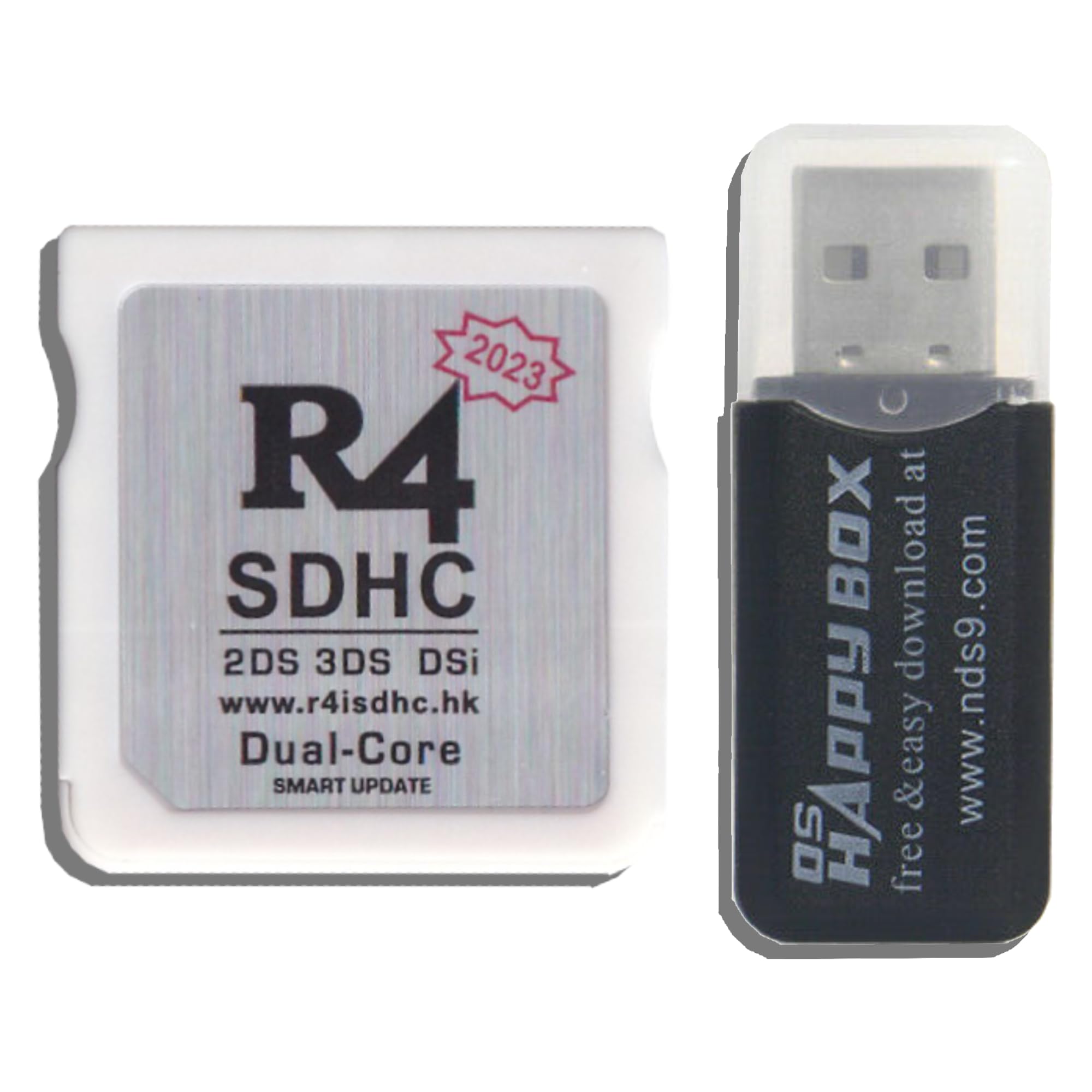 R4 2023 HK SDHC Dual Core Update Adapter Memory Card for NDS DS DSI 2DS 3DS New 2DS New 3DS XL, No Game Timebomb