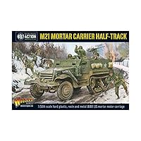 Warlord Bolt Action M21 Mortar Carrier Half-Track 1:56 WWII Table Top Wargaming Plastic Model Kit 402613002, Small