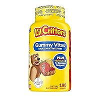 Vitafusion Fiber Well Fit Gummies, 90 Count and L’il Critters Gummy Vites Daily Gummy Multivitamin for Kids, 190 Gummies