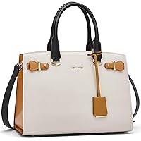 BOSTANTEN Genuine Leather Wallets for Women Bundled with Top Handle Shoulder Totes Crossbody Bag Apricot