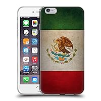 Head Case Designs Mexico Mexican Grunge Country Flags 1 Soft Gel Case Compatible with Apple iPhone 6 Plus/iPhone 6s Plus