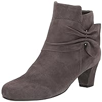 David Tate Womens Cutey Suede Gathered Ankle Boots