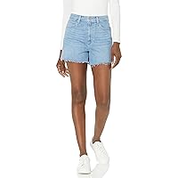 PAIGE Women's dani Short raw Hem high Rise Slightly a line in Ratatouille Destructed, 28