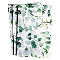 Bzumoot Gift Wrap Tissue Paper for Gift Bags 50 Sheets Eucalyptus Green Tissue Paper Wrapping 20 * 28 Inches for Wedding Birthday Mother Day Father Day Showers Art Craft Party (Green)