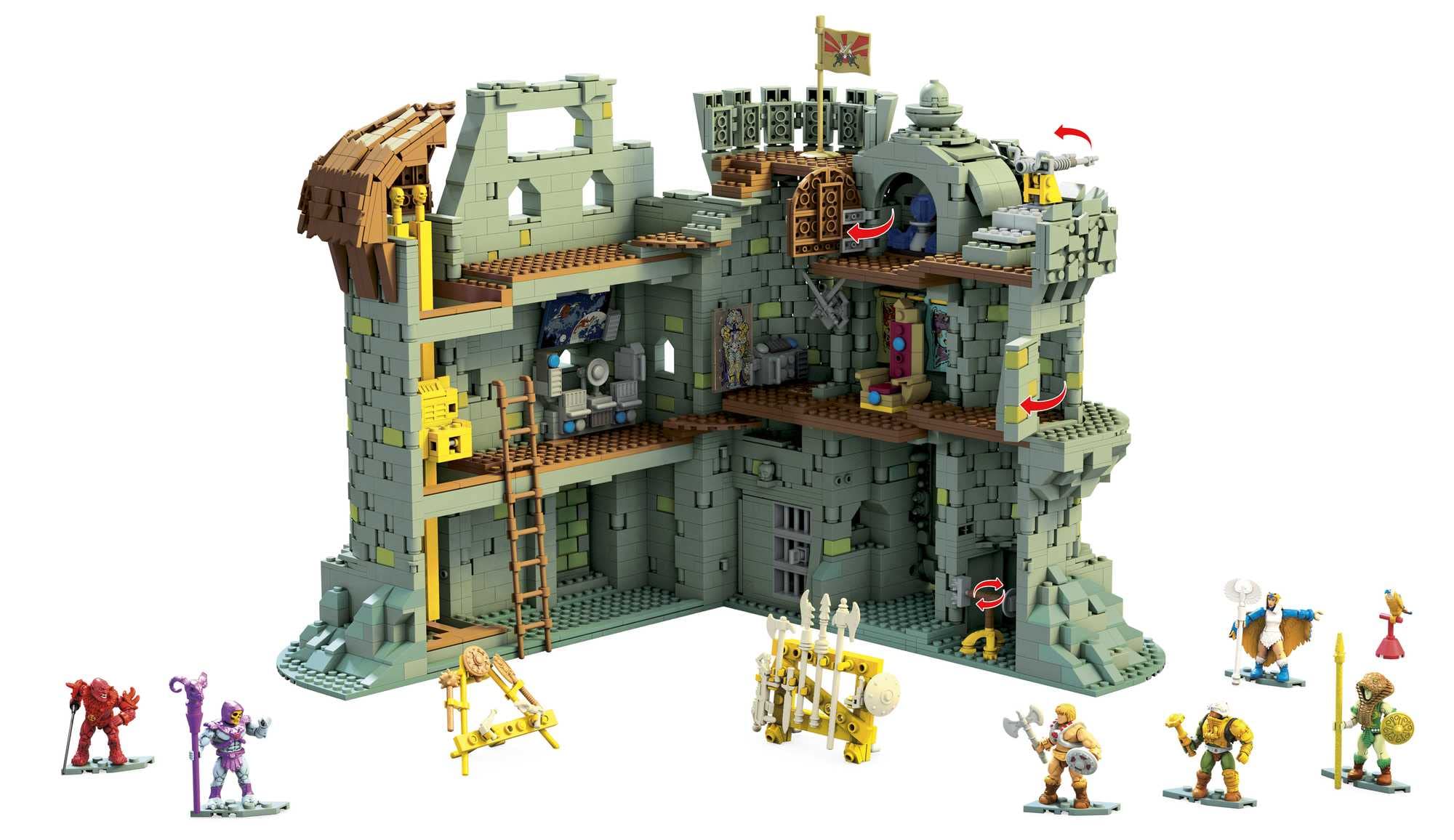 3508 Stück for sale online MEGA Construx GGJ67 Masters of the Universe Castle Set 