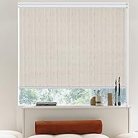 Window Roller Shades, 100% Blackout Roller Blinds UV Protection Thermal Insulated Fabric, Blackout Roller Shades for Windows, Office, Bedroom, Doors, 39