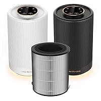 Jafanda Air Purifiers for Home Bedroom,Two Air Purifier and One Replacement Filter,H13 True HEPA Coverage 450 sqft,23 dB Air cleaner with Brushless Motor