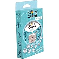 Zygomatic | Rory's Story Cubes Eco Blister Action | Dice Game | Ages 6+ | 1-12 Players | 20+ Minutes Playing Time, Multicolor, (ASMRSC302)