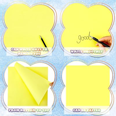 6 Pad Big Sticky Notes 11 x 11 Inch Self Stick Pads Large Sticky Paper 6  Assorted Colors Sticky Notepad for Wall Notebook Home Office, Pink Orange