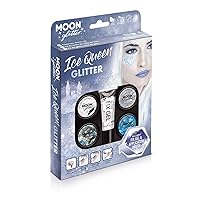 Ice Queen Glitter Kit by Moon Glitter - 100% Cosmetic Glitter for Face, Body, Nails, Hair and Lips