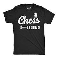 Mens Chess Legend Funny T Shirt Sarcastic Graphic Tee for Men